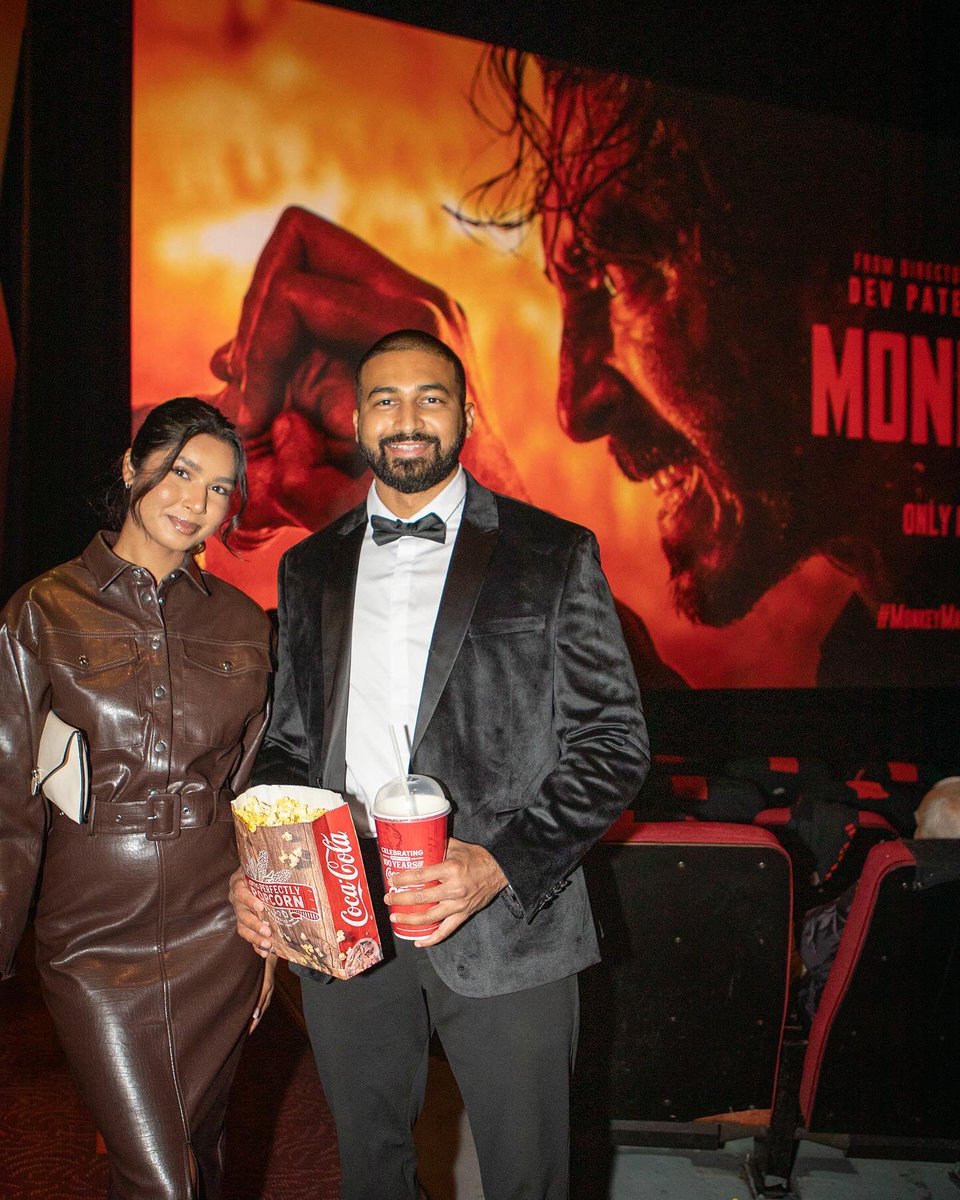 jonmadray's tweet photo. @monkeymanmovie NYC premiere 🍿
Congrats to Dev Patel on his directorial debut 👏🏽 Him and Jordan Peele killed it with the amount of action and suspense in this film 🔥 Thanks for having me! 

See Monkey Man in theaters April 5th 
Tickets here: https://t.co/LtdC7ijejs https://t.co/BwKVOt5Loa