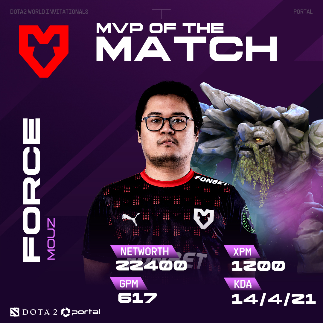 Incredible performance by Force from <a href="/mousesports/">MOUZ</a>, leading their team to victory in the Grand Finals of the Portal Dota 2 World Invitationals! 🌟