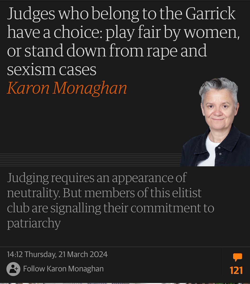 Judges who are members of the all boys’ clubs should stand down from rape and sexism cases. It shouldn’t be left to women to find out about their membership of arguably discriminatory clubs — it should be upfront and declared.