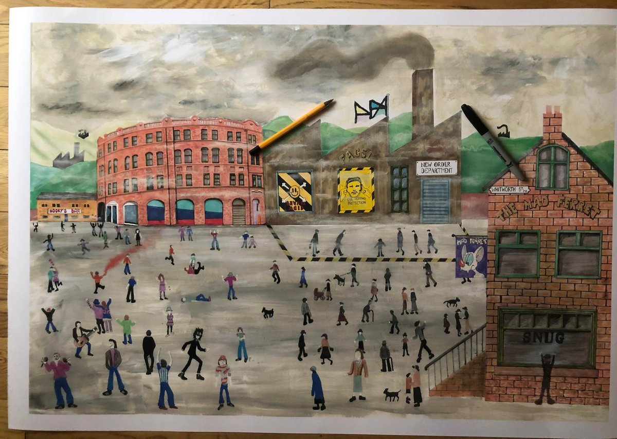 LOWRY HIRS THE HACIENDA signed limited edition  print. Available now. #manchester #thehacienda #peterhool #bernardsumner #neworder #joydivision #lowry #lslowry #manchester #madchester # #thehacienda #rave #acidhouse #nft #industrial #grimart #fac51 #factoryrecords #tonywilson