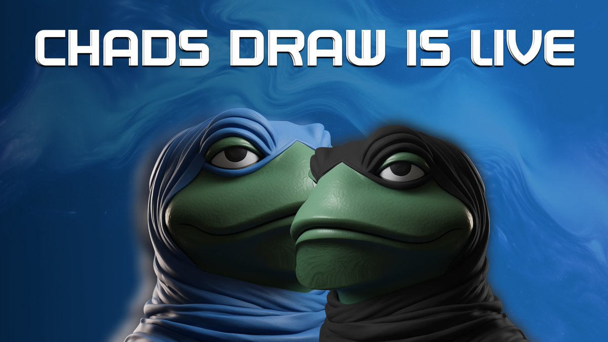 GREAT NEWS!

CHADS DRAW is LIVE!
Choose your Ninja side in the most CHAD battle ever! ⚫️⚔️🔵

Will you be on the right side? 👀

play here👇
pvp.ninjalabs.app/chads-draw