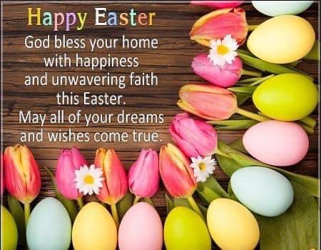 🙏🏼💜🕊️ God Bless you, your family and friends on earth and in Heaven on this blessed day. Amen. 🐣🐰🌸☘️