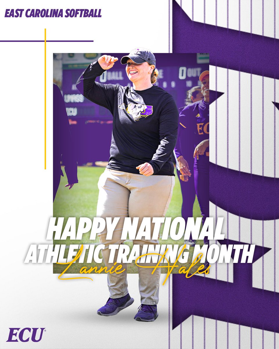 Happy National Athletic Training Month to the best out there! Thank you Lannie for everything that you do!!💜🏴‍☠️