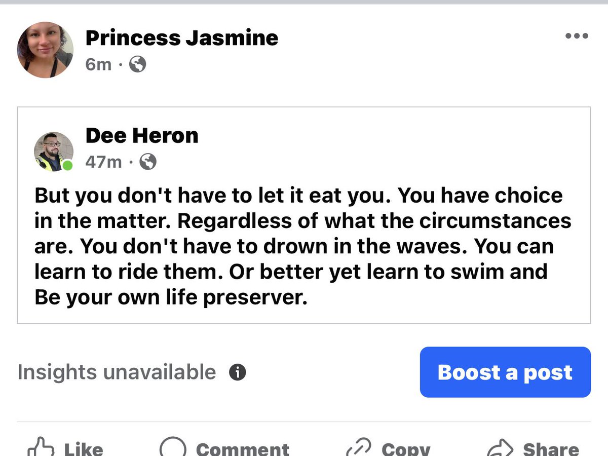 Be your own life preserver. #drowning #youhaveachoice #sinkorswim