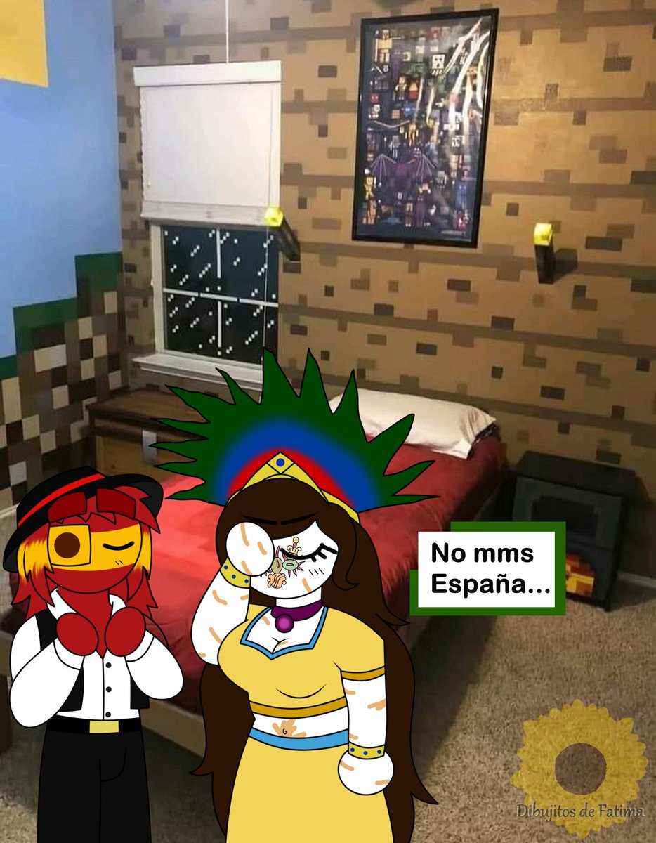 DibujitosFatima's tweet photo. Bueno... tal vez sea un lugar raro pero, mientras esté cómodos creo que no hay problema xd. España todo un loquillo 🌻✨
#countryhumans
#countryhumansespaña
#countryhumansazteca https://t.co/WDoiXEU403