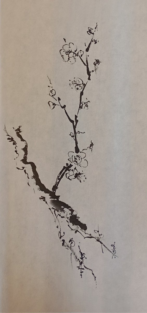 Sakura hajimete hiraku
26-30 mars
#72seasons
#Inkpainting #handmade #sumie