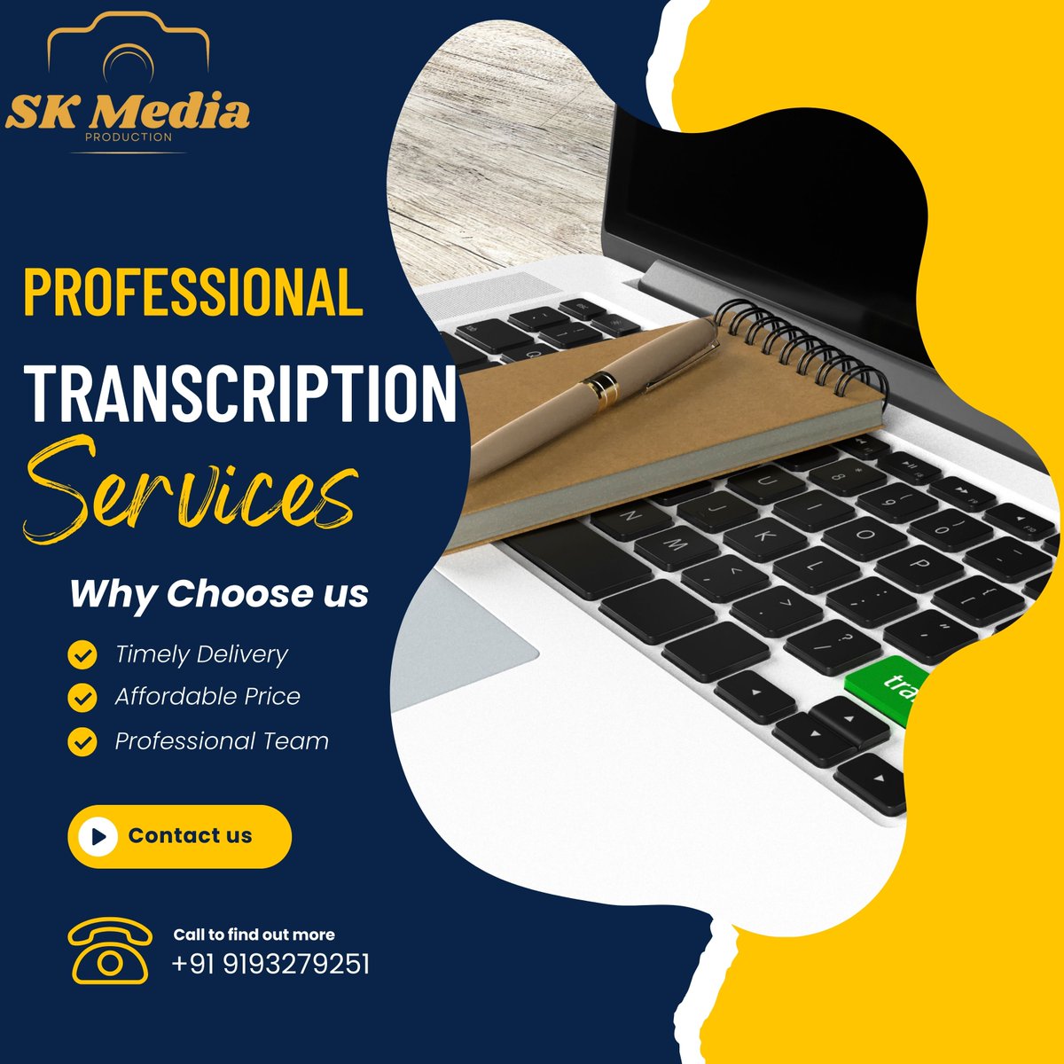 skmedia95's tweet image. At SK Media Production, we transform spoken words into precise written content!
Accurate transcriptions for interviews, podcasts, meetings, and more.
#TranscriptionServices #AudioToText #skmediaproduction
Contact us: +91 9193279251