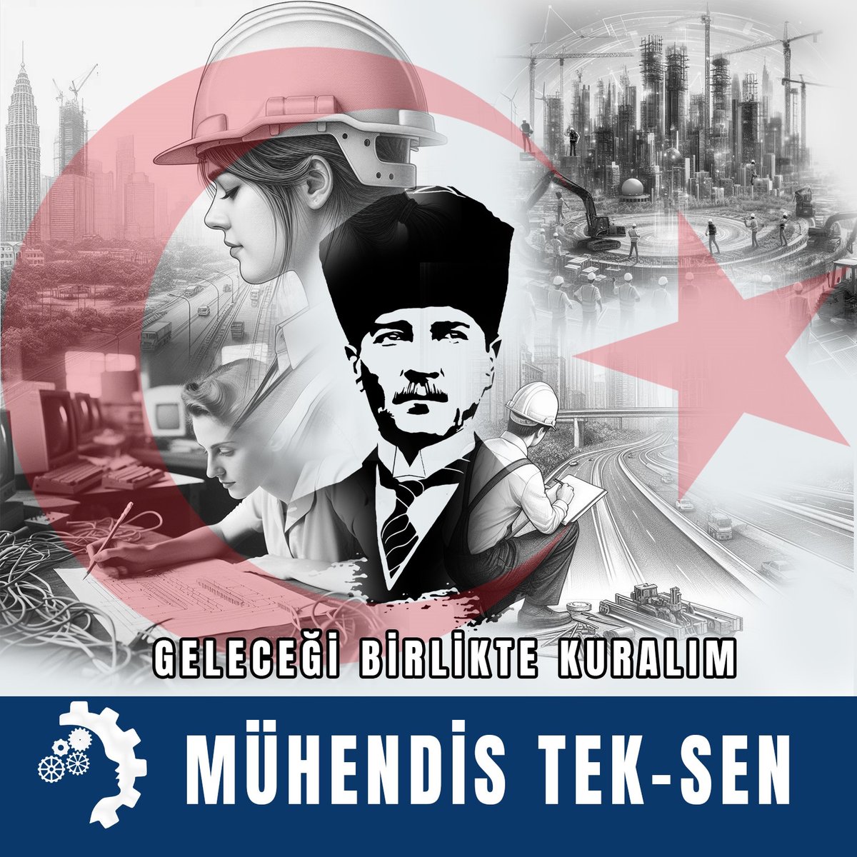 Mühendis Tek-Sen ailesi olarak; mühendis ve teknik hizmetler sınıfı çalışanları için adımlar atmaya devam ediyoruz. Üye olun; birlikte yürüyelim, gücümüze güç katalım.