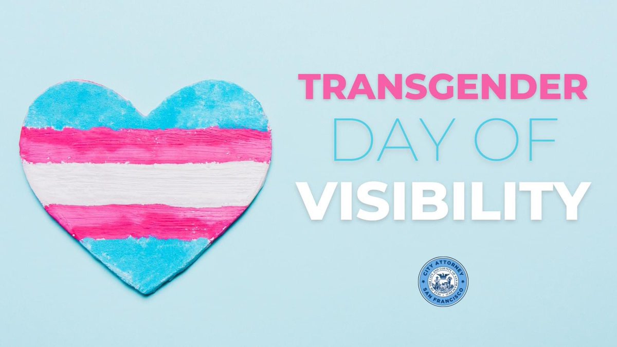 Today on Transgender Day of Visibility, we celebrate the courage and resilience of our transgender communities and recommit to fighting discrimination wherever it exists.