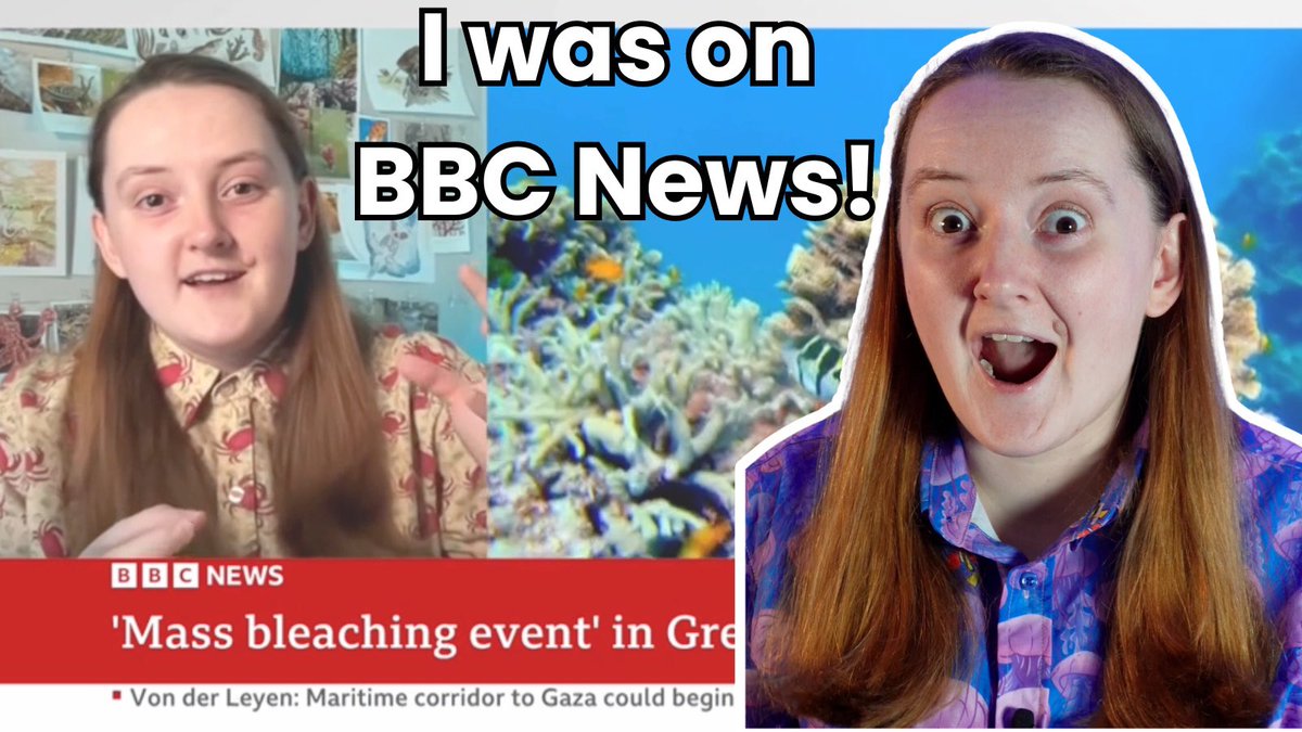 Hope everyone’s having an eggcellent day! I made a video about my experience on BBC news talking about coral bleaching - and how we can still have #oceanoptimism even with #climatechange 🙌 Watch here: youtu.be/NweMxk-Pyhw?si… #marinebiologist #coralbleaching #coral #scicomm