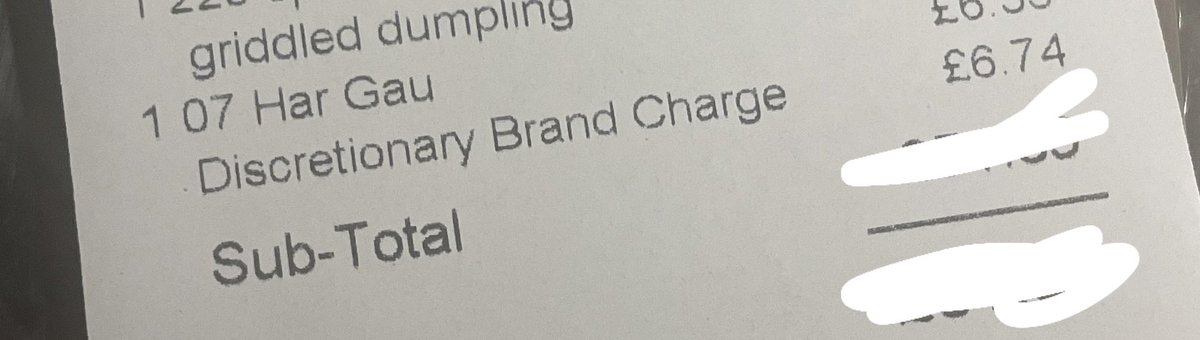 really really appalling stuff in ping pong south bank who have apparently changed their discretionary service charge to a “brand charge” to avoid having to actually pay tips to their staff
