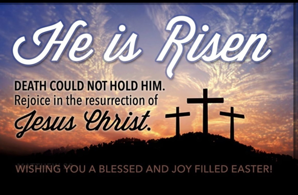 Death could not hold Him!! Happy Easter!