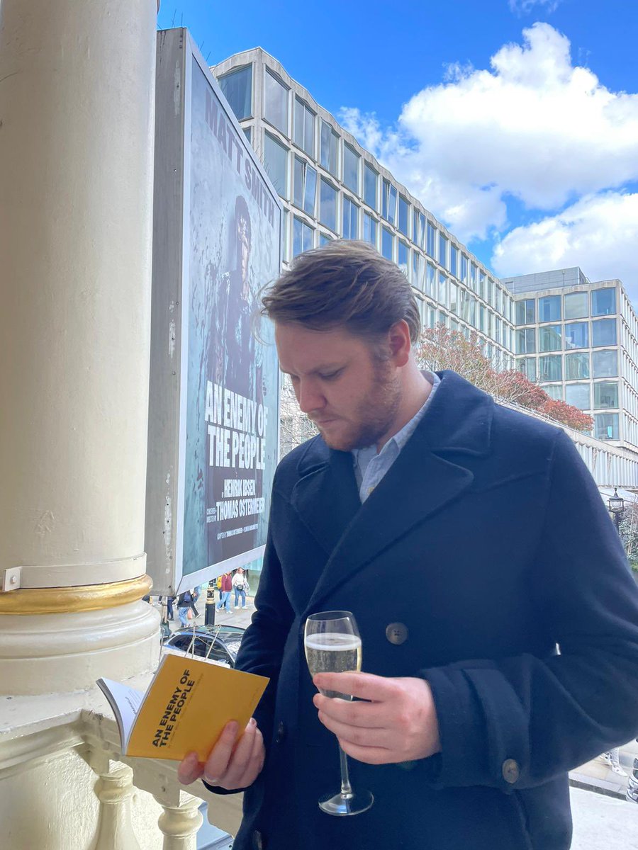 A lovely weekend in London thanks to @sjacobswyburn for my tickets to see Enemy Of The People and to @critical_moment_theatre for putting me up and our wonderful adventure in the BFI seeing Robot Dreams P.S. I’m terrible at taking photos, thanks @polly02x for this candid shot x
