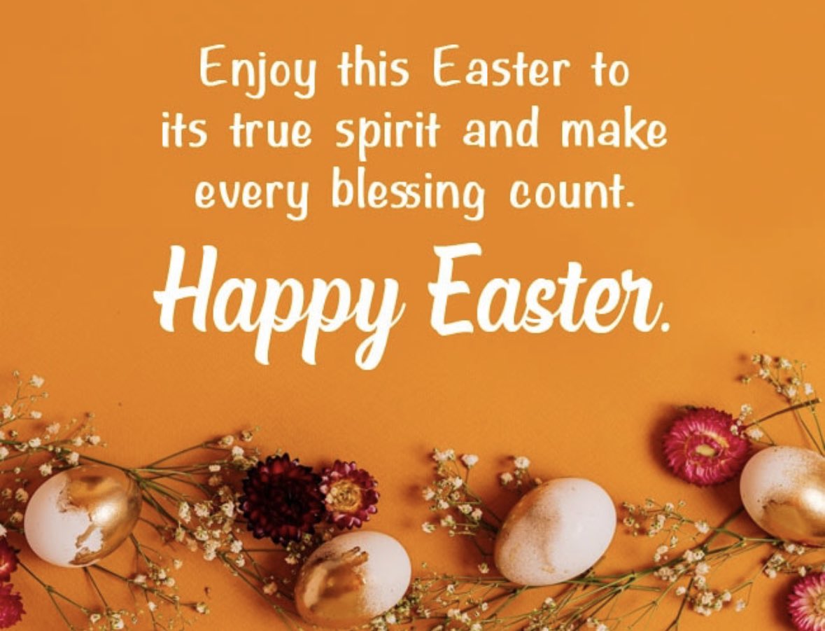Sending you #Easter Blessings.