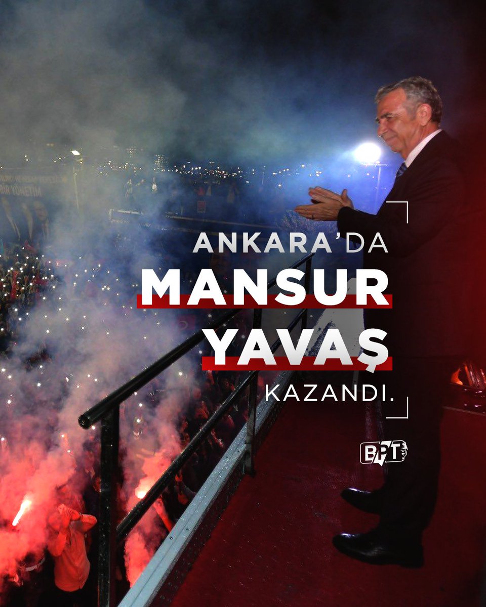 Mansur Yavaş, Ankara tarihinin en yüksek oyuyla başkan seçildi.
