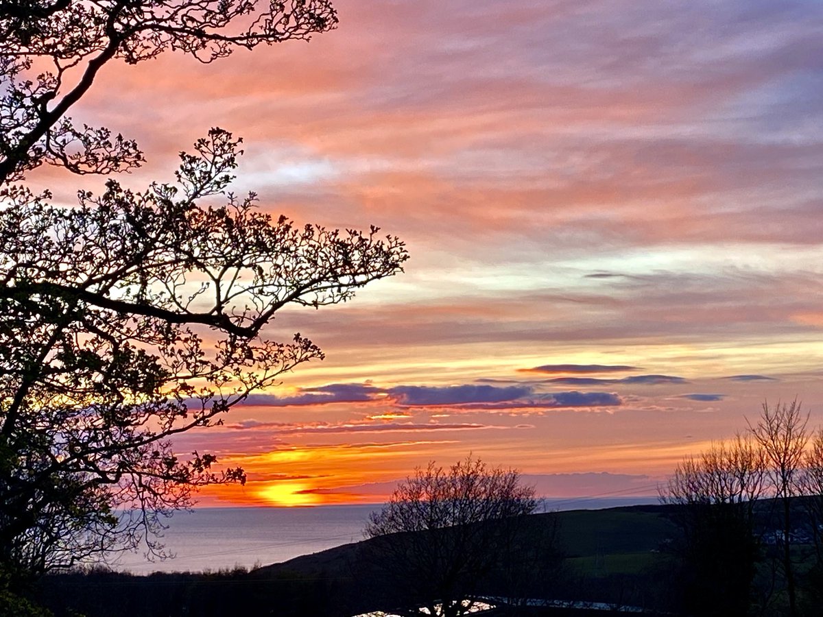 Sunset and sky amazing tonight #Solway #WestCumbria