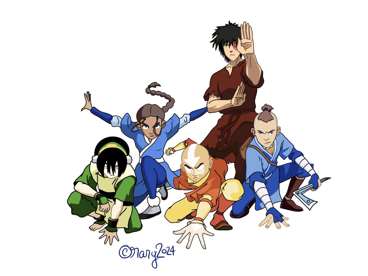 Biologistin13's tweet photo. First piece of fanart in a looong while and guess what, it‘s not even #Lucifer related. But I‘m back in my ✨avatar era✨ #TeamAvatar #LastAirbender https://t.co/G24gB0Nwnr