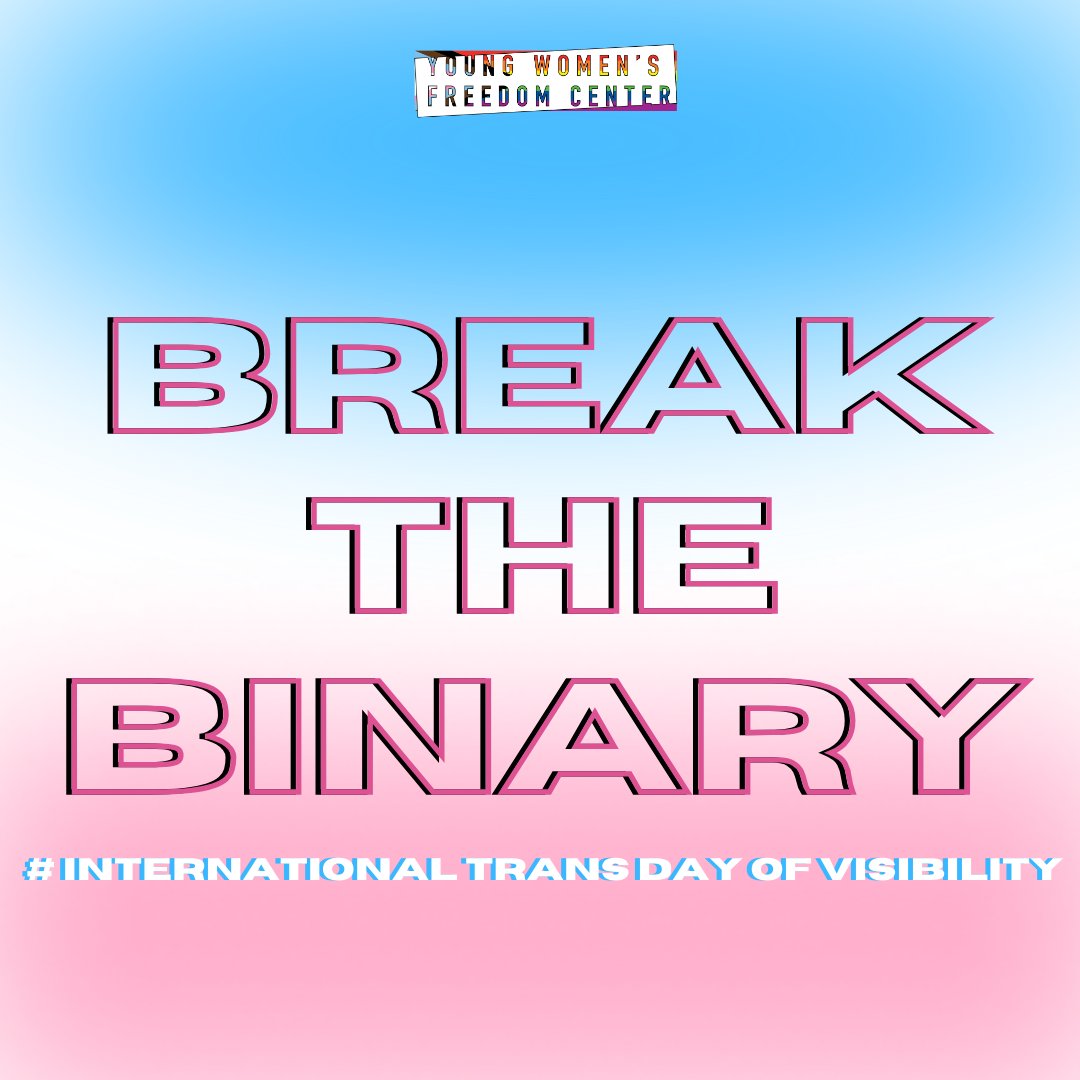 Day after day, we dismantle the binary! 💥 To all our trans and nonbinary siblings, we acknowledge your presence, embrace you, and uplift you. ❤️ Today, and every day, we honor the worldwide celebration of Transgender Day of Visibility! #InternationalTransDayofVisibility