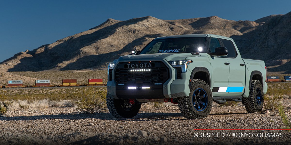 When @duspeed builds a ride, you can bet that every component he selects is best-in-class. So it should come as no surprise that his Tundra is rolling on GEOLANDAR M/T G003 tires. Think your ride is perfection? Tag it with #onyokohamas for a chance to be featured.