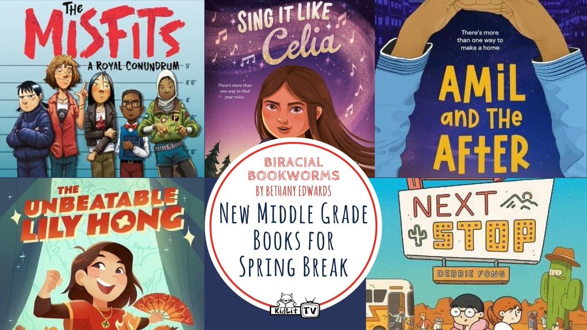 Diverse middle grade books to read this spring break, via @KidLitTV_NYC & @BiracialBooks buff.ly/3PIbHuR #ReadYourWorld #kidlit