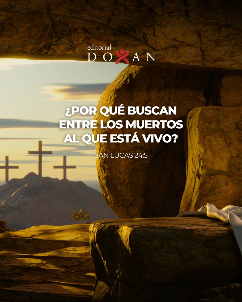 DoxanEditorial's tweet photo. ¡Jesús vivo está! ✝🙌🏻

Jesús ha vencido el pecado y la muerte, y nos ofrece su amor y perdón.

Que esta verdad llene tu corazón de gratitud.
 
#institutobiblico #estudiobiblico #textosbiblicos https://t.co/sYy6t4dWPm