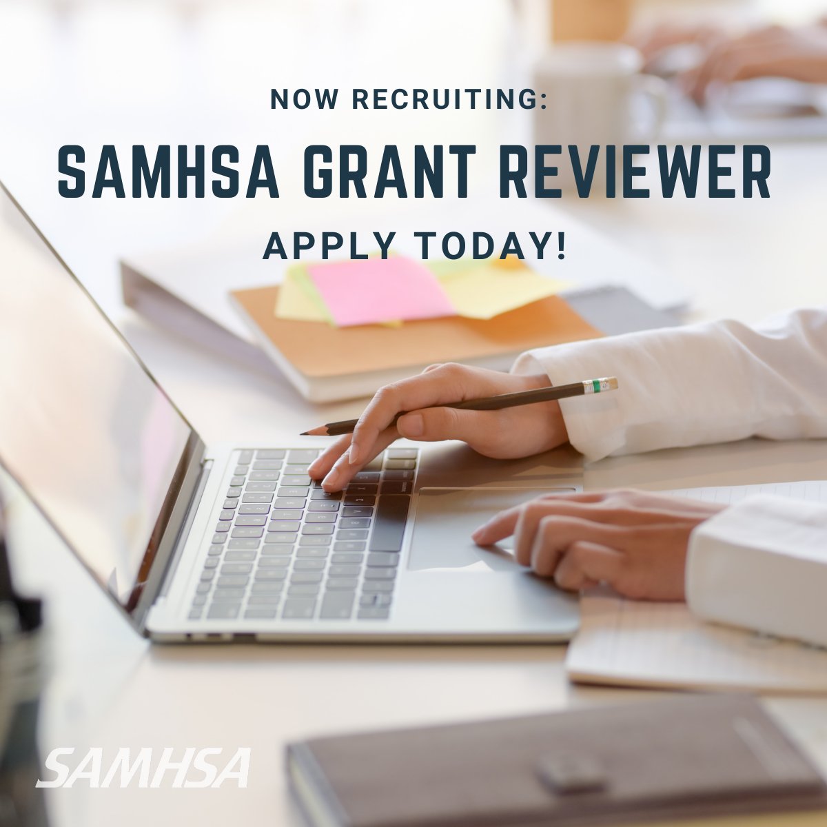 SAMHSA is now recruiting grant peer reviewers! Peer reviewers help to ensure that grant applications are evaluated through a fair, equitable, and objective process to provide SAMHSA and applicant organizations with accurate and honest feedback. More info: samhsa.gov/grants/review/…