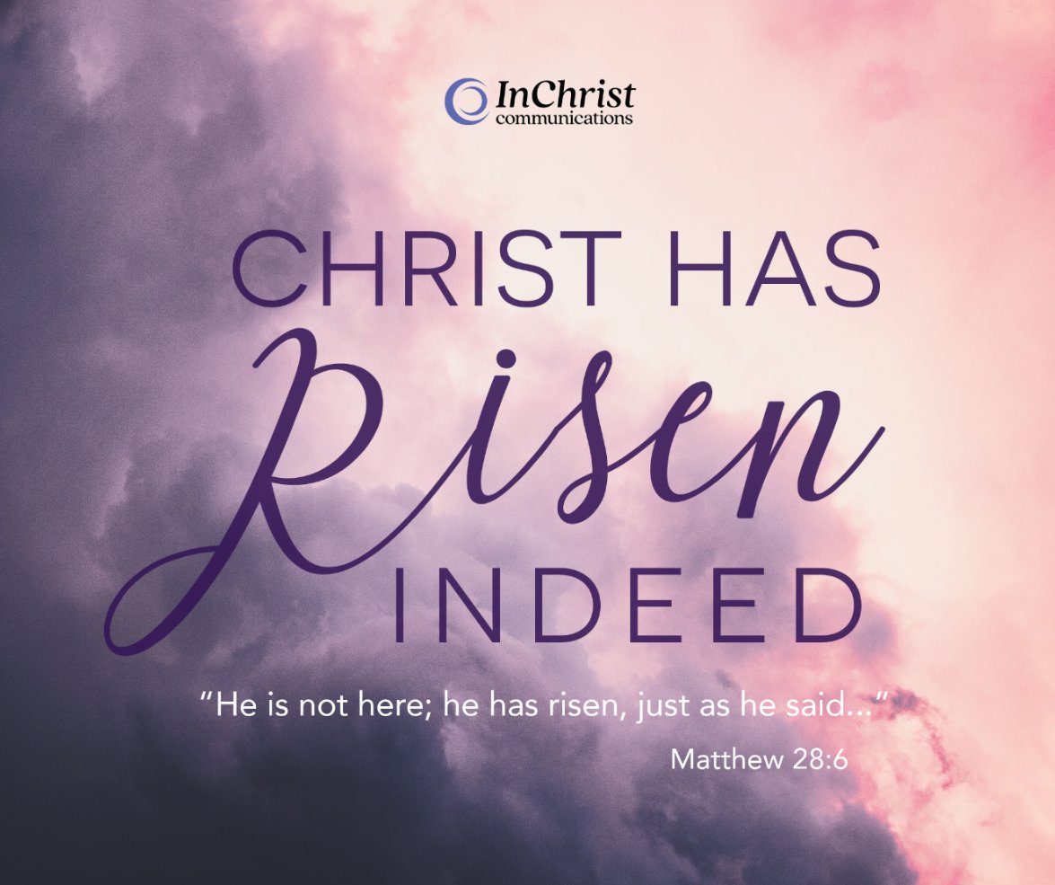 InChristComm's tweet image. The grave could not hold Him! Joyous Easter from InChrist Communications!