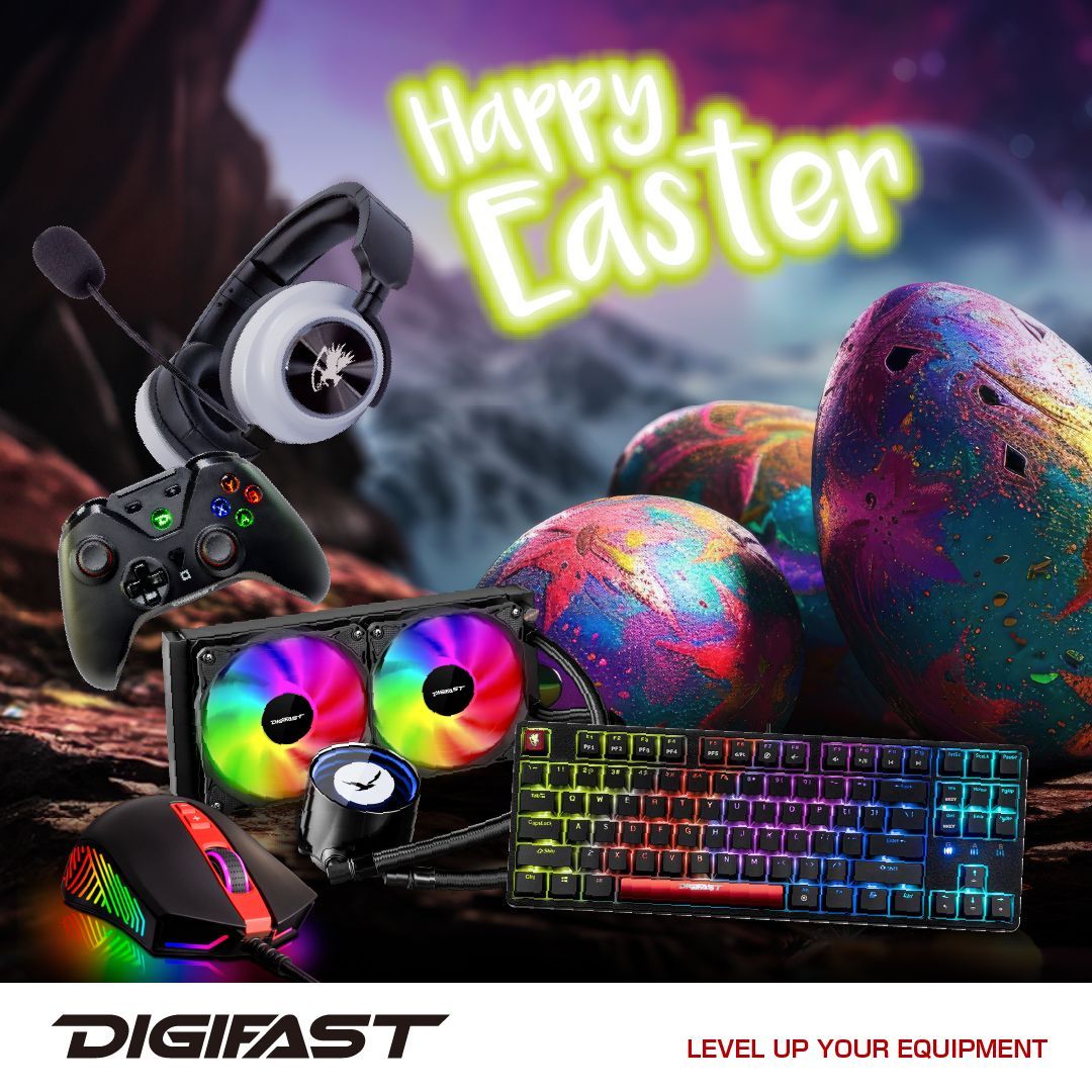 🐰 ¡Felices Pascuas de parte de Digifast! 🥚

#digifast #digifastusa #gaming #gaminglife #gamingsetup #gamingpc #gamingposts #gamingroom #gamingislife #gamingsetups #gamingchannel #gamingrig #gaminggear #gamingstation #gamingaddict #Easter #Easter2024