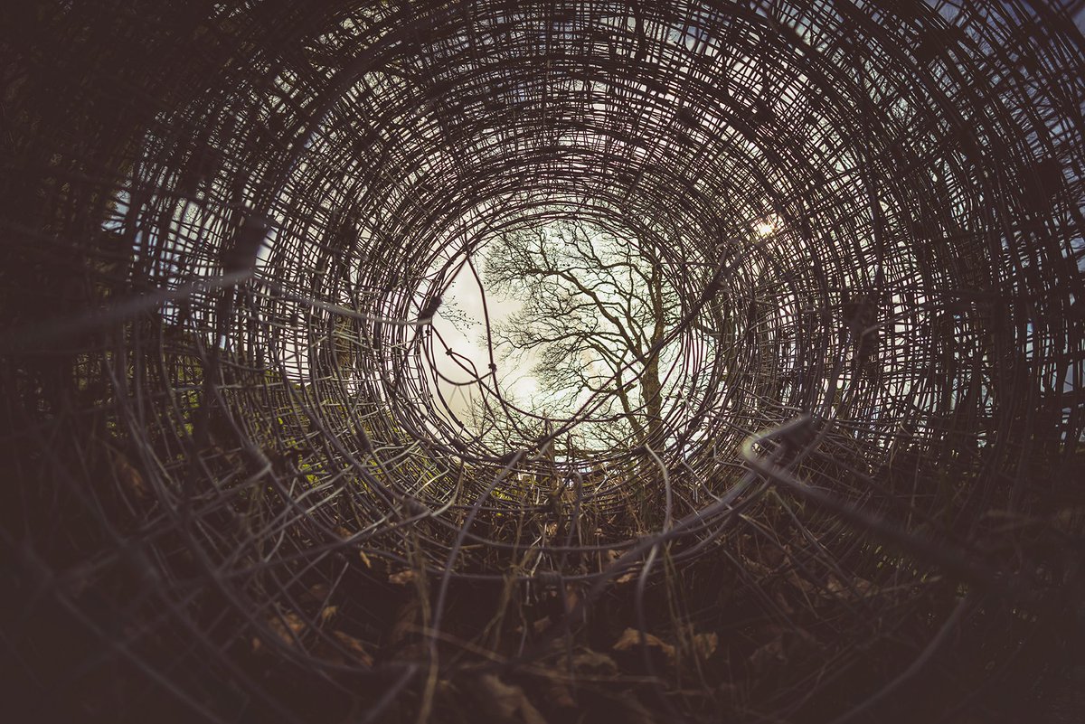 Roll of wire fencing at Doe Tor Farm ruins on #Dartmoor yesterday 💚