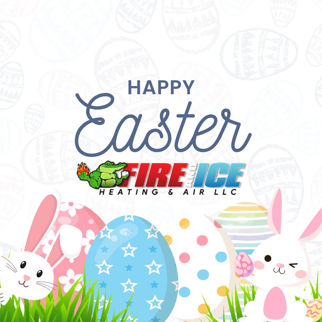 Warm wishes and egg-straordinary Easter joys from Fire and Ice Heating and Air! May your day be filled with happiness, laughter, and the comfort of loved ones. 🐰🌷 #HappyEaster