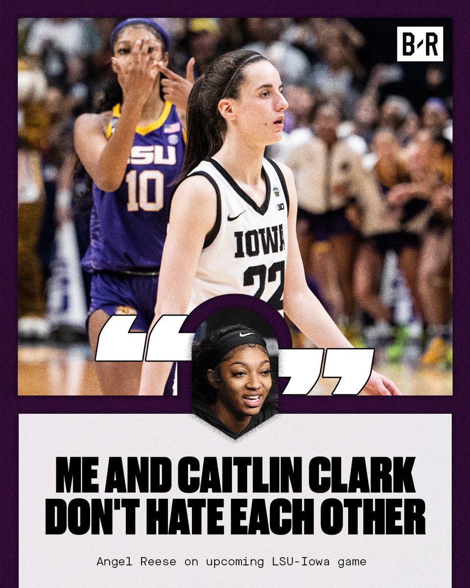 BleacherReport's tweet photo. Angel Reese said she’ll “take the villain role” but its all love off the court 💯 https://t.co/Mi2uZgX2fp