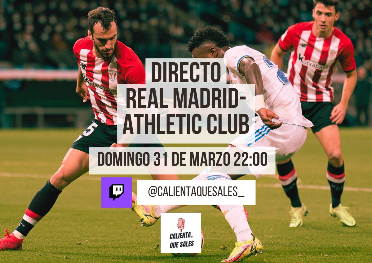 ‼️VOLVEMOS PARA COMENTAR EL REAL MADRID-ATHLETIC‼️

✅ También repasamos el resto de la jornada y lo más destacado del finde

🕢Nos vemos a las 22:00