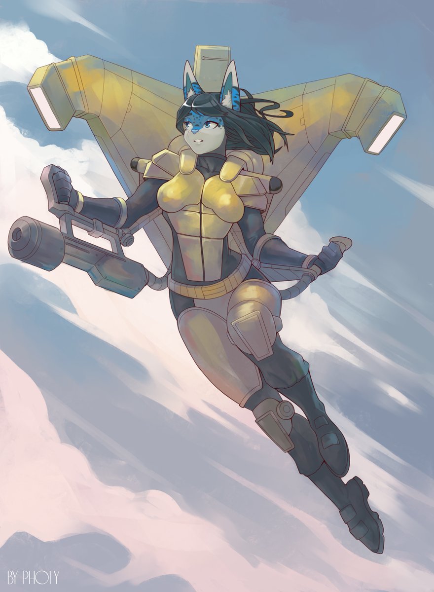 Jetpack!🔥 #commissionsopen #Commission #furry #furryartwork