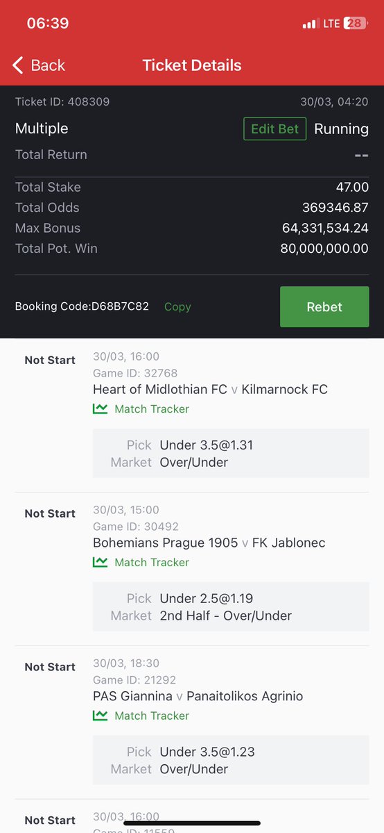 2024 Blessing ⚽️(unders)

300k+ odds (Today only)

47naira wins 80million
#80million  #ข้ามฟ้าเคียงเธอ2024 #Captaincy