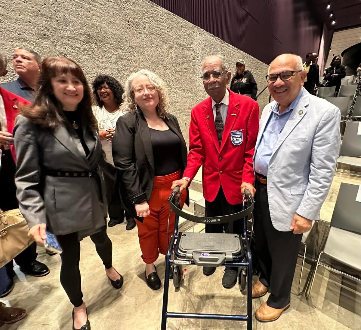 RitaForFlorida's tweet image. #latergram

The opportunity to stand next to a living legend! One of the original Tuskegee Airmen, Daniel Keel. 

He was one of only 5 to receive a triple airman rating. 

Grateful to be able to thank him personally for his service and his sacrifice!