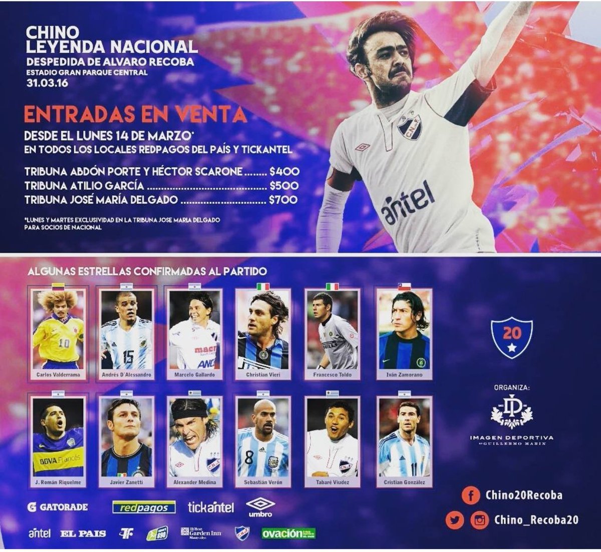 8 años ya de la despedida del @Chino_Recoba20 en el GPC 🥹 Un trabajo memorable junto a @JuanPabloSesto y @elnenesilva que jamás olvidaremos! Y con la mejor conferencia de prensa de la historia 😅 @HattrickAgencia