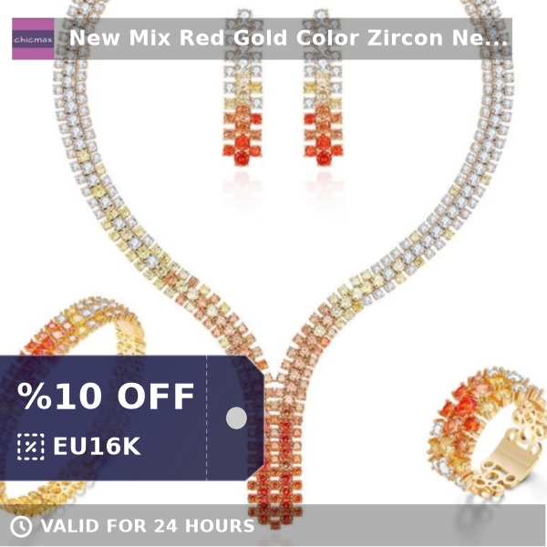 Chicmaxonline1's tweet photo. Check out this product 😍 New Mix Red Gold Color Zircon Necklace Set For women Geomertic Necklace... 😍 
by chicmaxonline starting at $106.48. 
Show now 👉👉 https://t.co/vpUBHHMqXs https://t.co/hpReUWv3ZP
