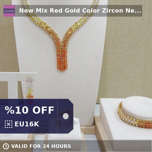 Chicmaxonline1's tweet photo. Check out this product 😍 New Mix Red Gold Color Zircon Necklace Set For women Geomertic Necklace... 😍 
by chicmaxonline starting at $106.48. 
Show now 👉👉 https://t.co/vpUBHHMqXs https://t.co/hpReUWv3ZP