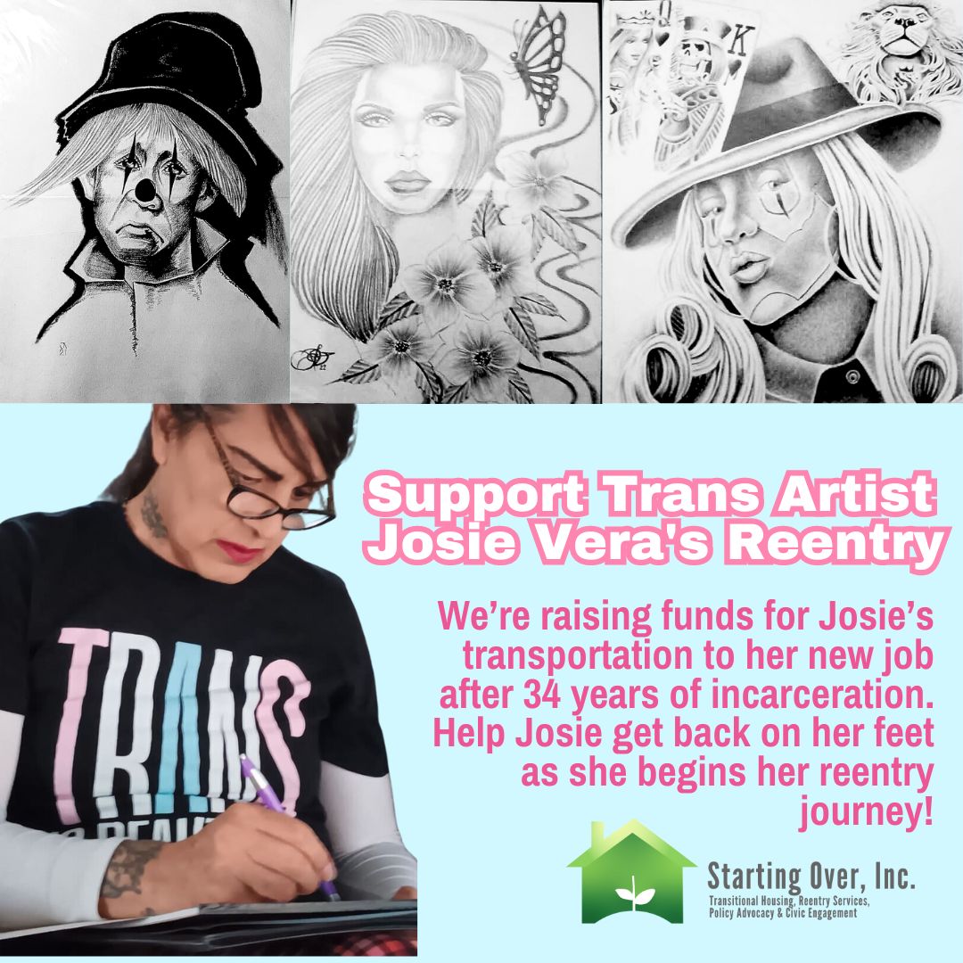 Did you know that 1 in 6 transgender individuals in the US are currently or formerly incarcerated? On #TransDayOfVisibility2024, we're uplifting Josie Vera We need your support to buy Josie a car to get to her new job: zeffy.com/en-US/fundrais…
