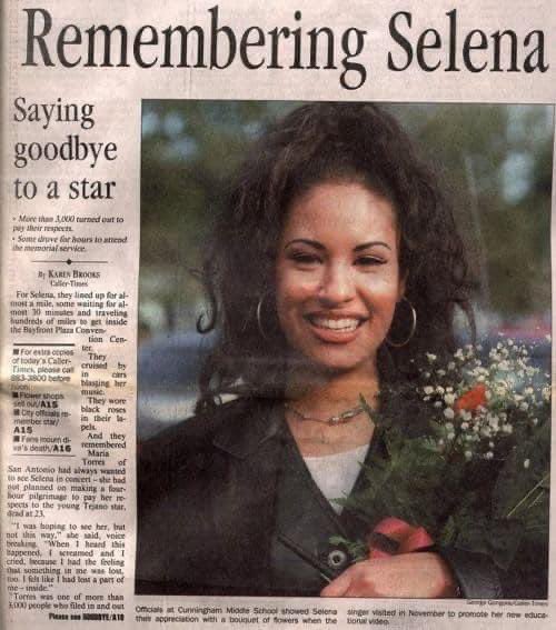 You will be forever missed but never forgotten #SelenaQuintanilla You're the rose that will continue to bloom!! 🌹#RIP