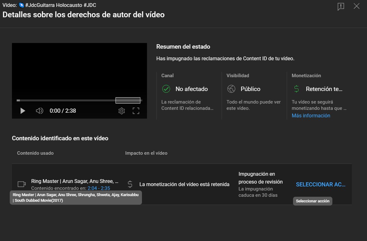 Me copiaron mi música de yo tocando la guitarra improvisando y la usaron para una película india.. ¿ que cojones ?