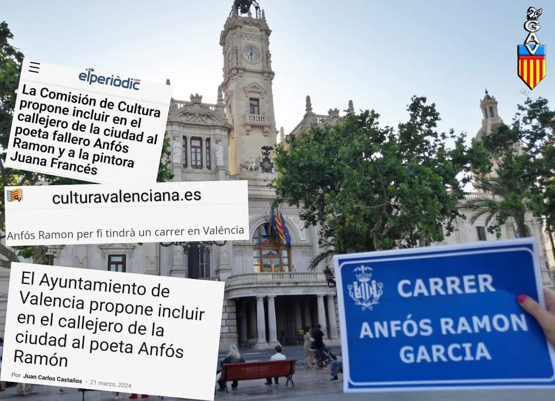 GAValencianista's tweet photo. En l'any 2017, anunciarem la peticio realisada a l'Ajuntament de Valencia, per a que Anfós Ramon tinguera un carrer dedicat. Una peticio que sumada a la d'atres entitats, ha fet possible que siga una realitat. En este cas, la Plaça Anfós Ramon i Garcia.
⤵️
https://t.co/7gvtaR43cm https://t.co/uzXKJx2bQc