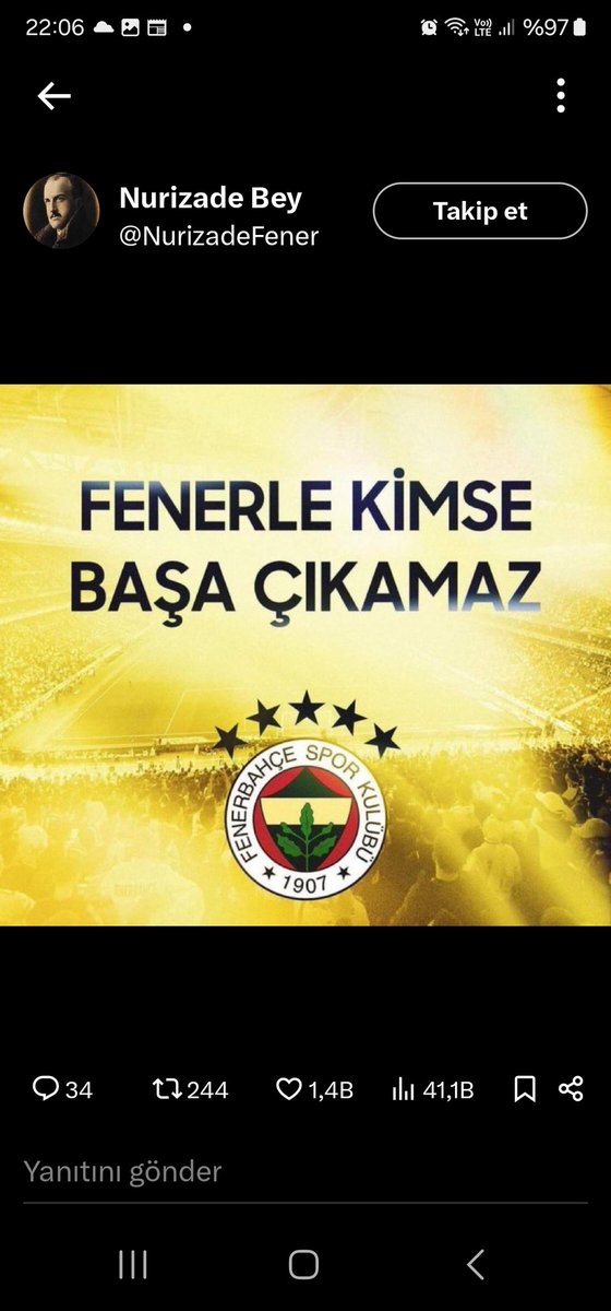 serdarkadiraga's tweet photo. FENERBAHÇE HALKTIR 💛💙💛💙 https://t.co/3QPz6VG5wW