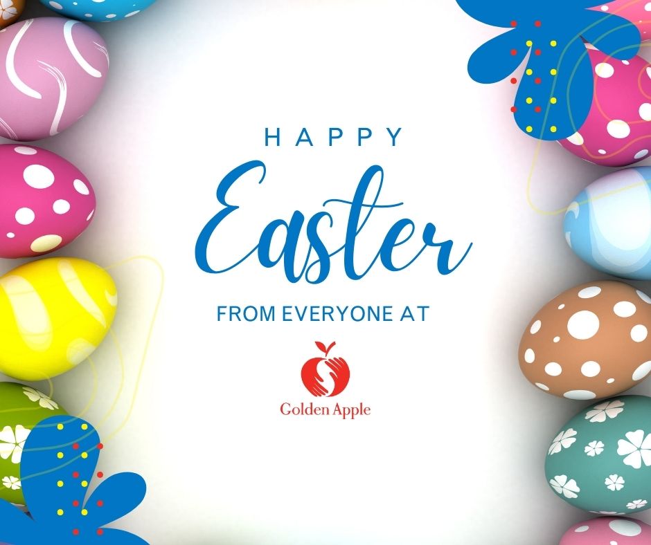 Wishing you a joyous Easter filled with hope and renewal! At Golden Apple, we celebrate the spirit of growth and new beginnings. May this season bring positivity and moments of joy to you and your loved ones. 🐣 #Easter #GoldenAppleJoy