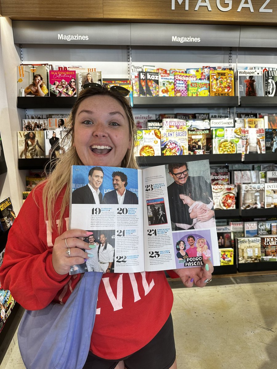 RachelLeishman's tweet image. I found the magazine that @PodroPascal is in