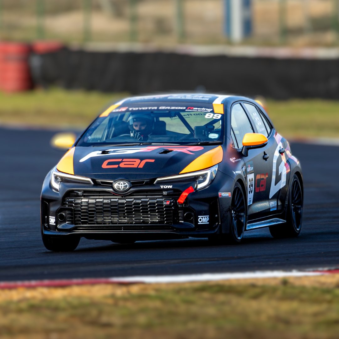 The #GRCorolla not only features Toyota's advanced GR-FOUR all-wheel-drive system, providing exceptional traction and control in various road conditions, but it's also a star on the track, competing in this year's #GRCup.Learn more about this amazing car toyota.co.za/vehicles/gr-co…