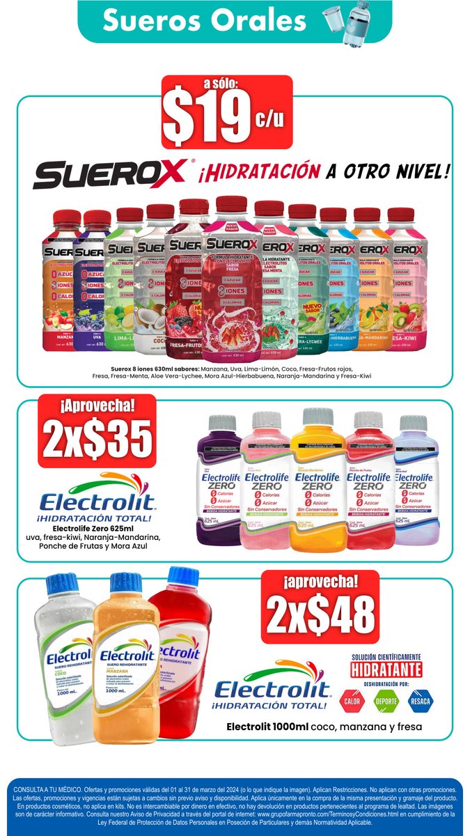 TrechoInforma's tweet photo. ¡No olvides cuidar tú salud, aprovechando las *ofertas de Farmacias #Farmapronto durante marzo! 💙

Aquí todas las #PRONTOFERTAS👇
https://t.co/edznH9ZbCn

Sucursal #Taxco: Av. de los Plateros #168 (entre Ferretería La Unión y Bancomer). Tel:5532705704.

*Aplican restricciones. https://t.co/vwSc9EQr2z