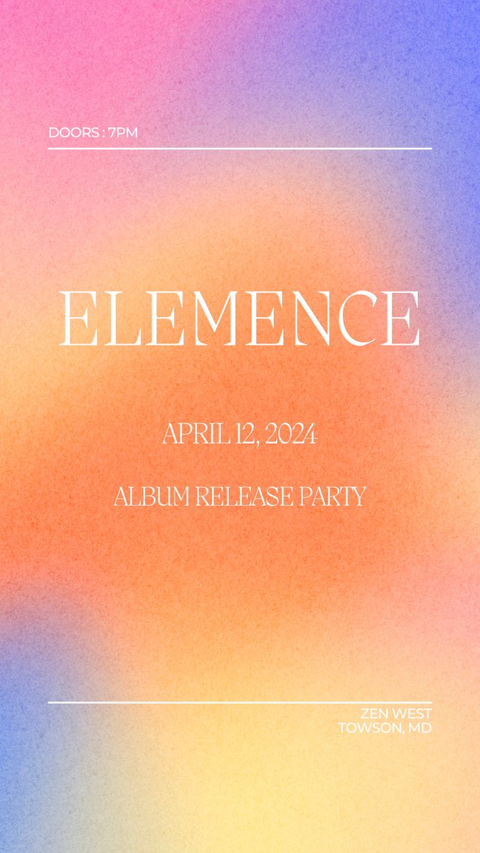 JimmyKells's tweet photo. Album release PARTY! April 12 at Zen West! Don’t miss out!
@zenwestroadsidecantina @zenwest @elemencetheband
#vacation #album #music #livemusic https://t.co/KY1U1ltABv