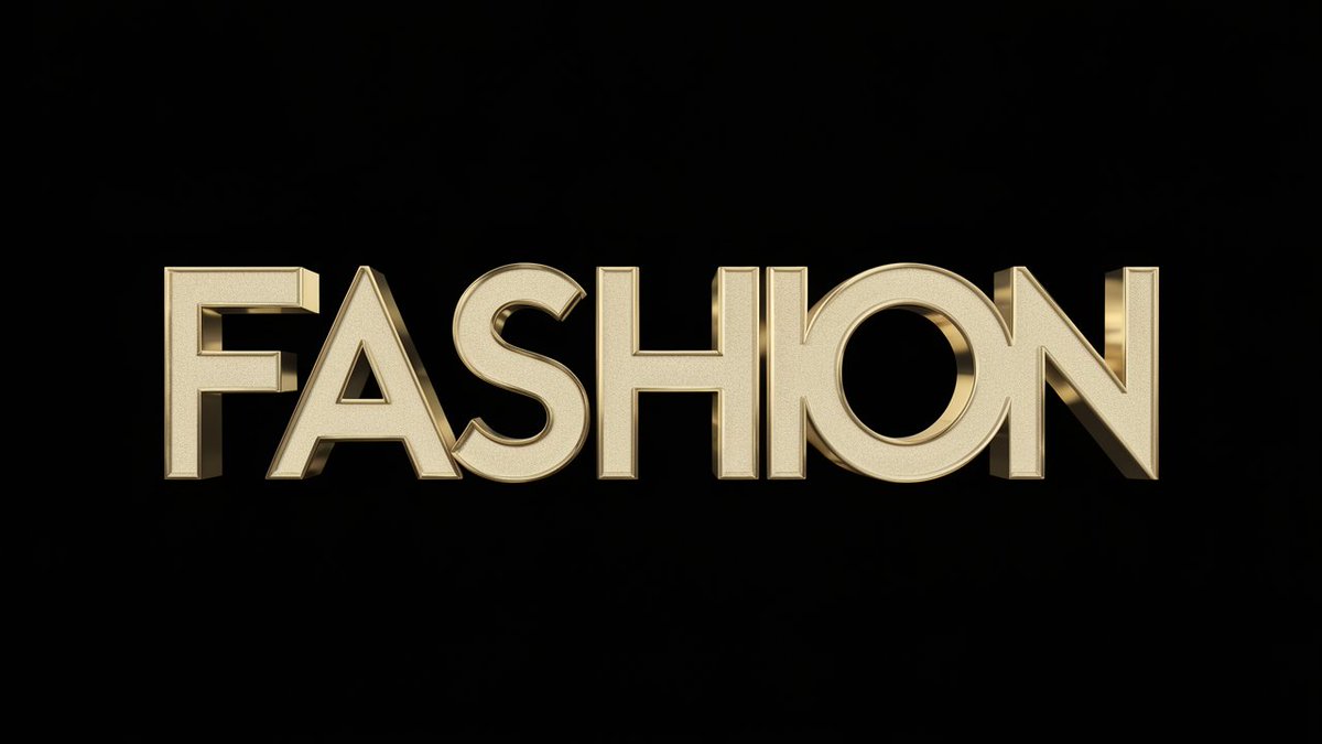 queen50445's tweet photo. A sleek and modern 3D design featuring the word "Fashion" in golden typography..🩷
#GraphicDesigner #designer #creative #typographydesign #love #logodesigner #typedesign 
#digitalart #Fiverr #WahajAli #QueenOfTears #JiminFaceOfKPOP #TOMORROW_is_here https://t.co/Ayzt7a2kfI