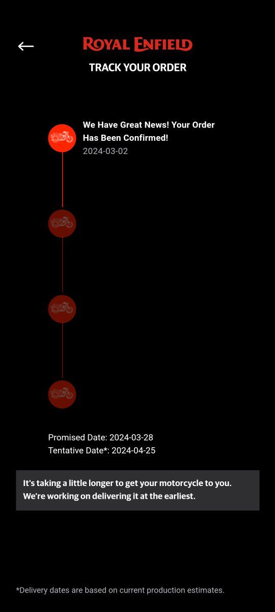 rajesh_profile's tweet photo. The dealer's promised date was 10 days after the booking. So March 13th. @royalenfield 
Very bad experience even before owning a RE bike. https://t.co/vTUEJQMn8Y